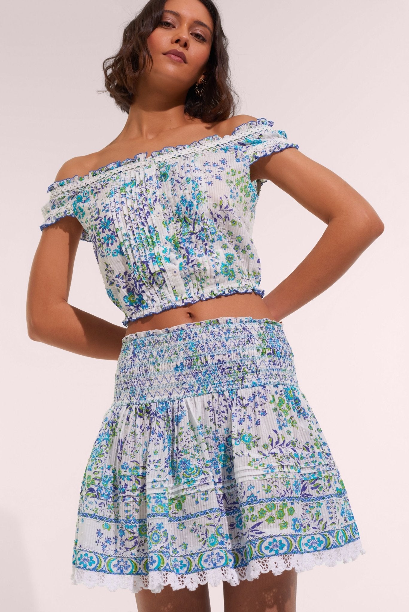 Mini Skirt Galia - Blue Queen Liberty