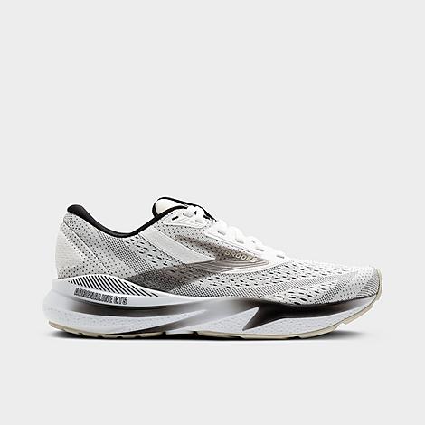 Brooks Women's Adrenaline GTS 24 Running Shoes in White/Black/Pelican Size: 6.0