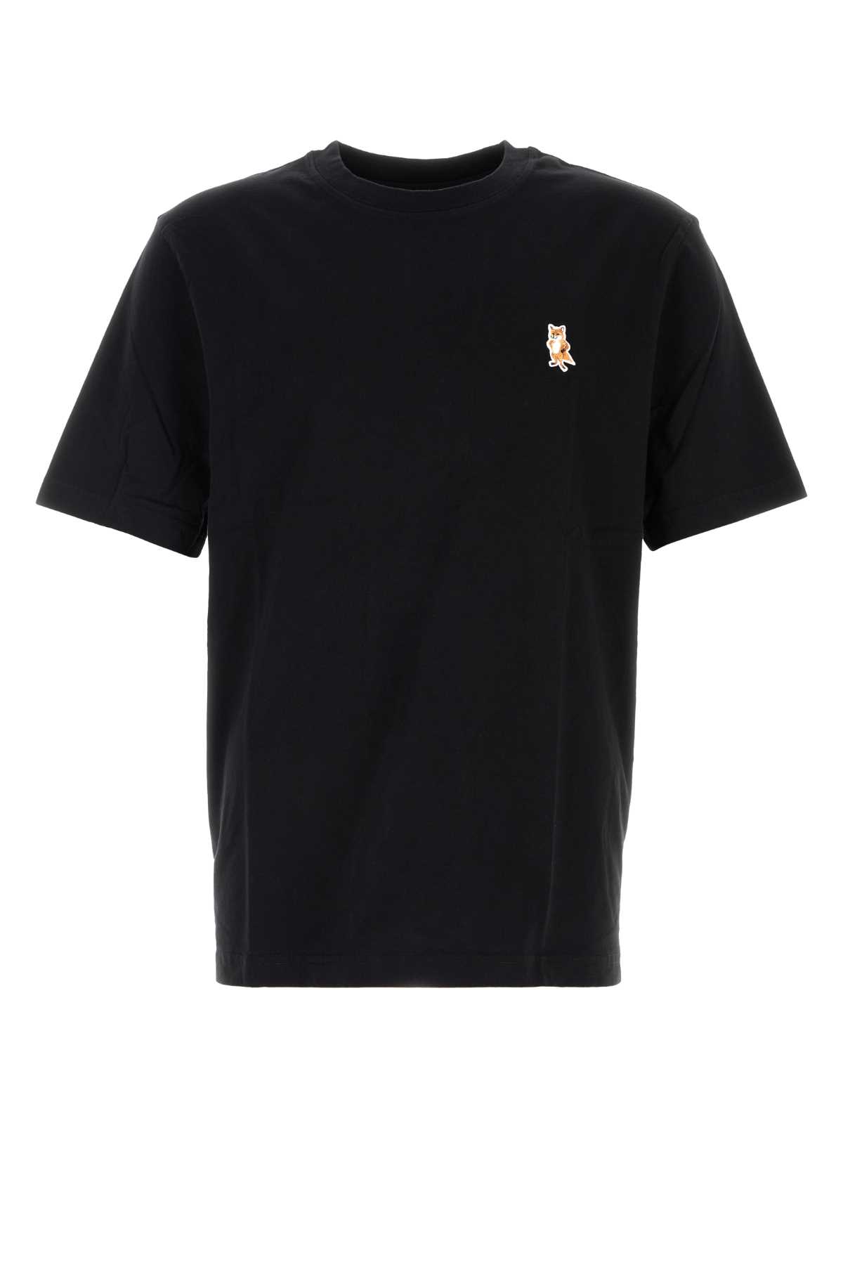 Maison Kitsuné Black Cotton T-shirt