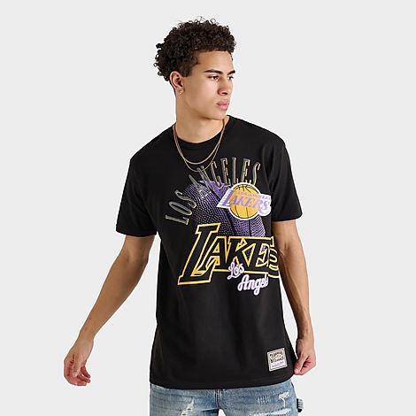 Mitchell & Ness Men's Los Angeles Lakers NBA Maxed Out Graphic T-Shirt in Black Size: Small