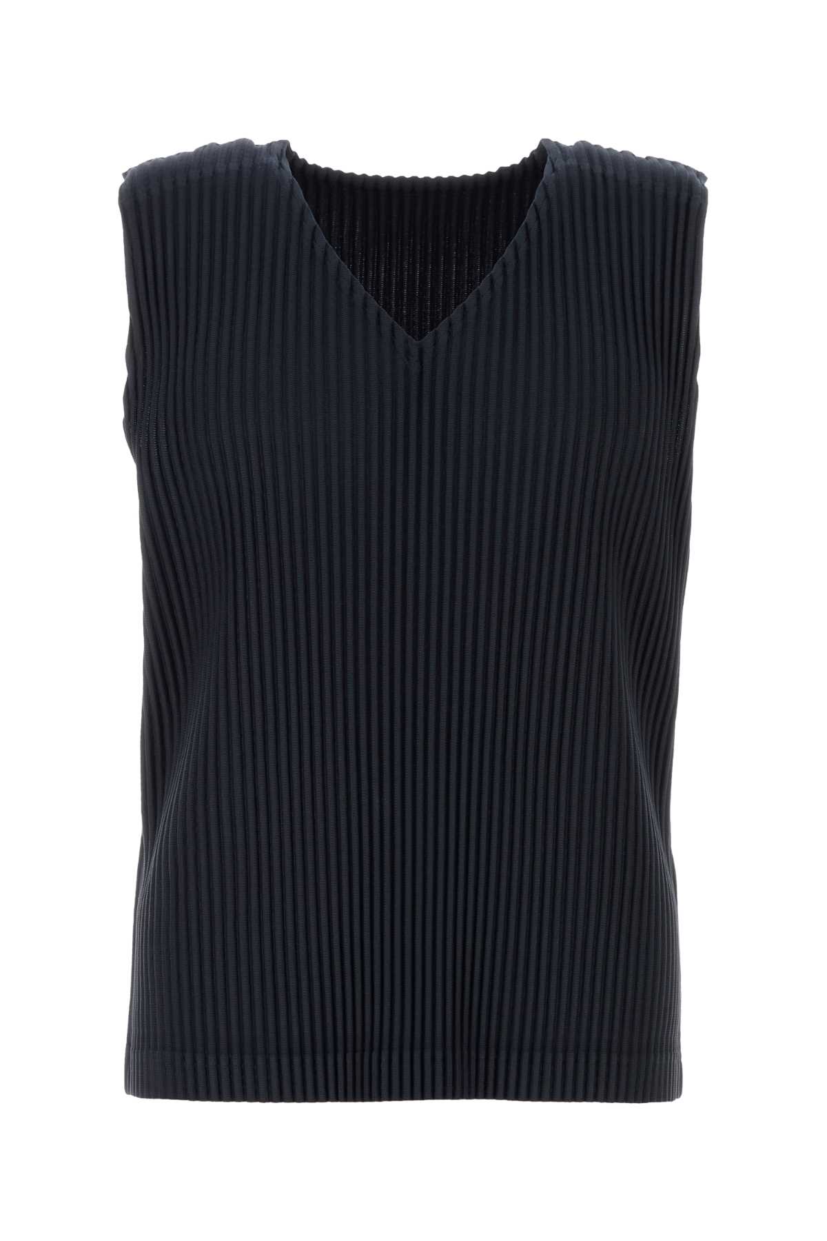 Homme Plissé Issey Miyake Midnight Blue Polyester Tank Top