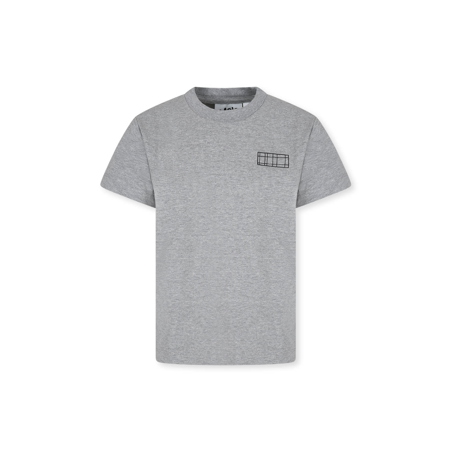 Molo Grey T-shirt For Kids With Logo