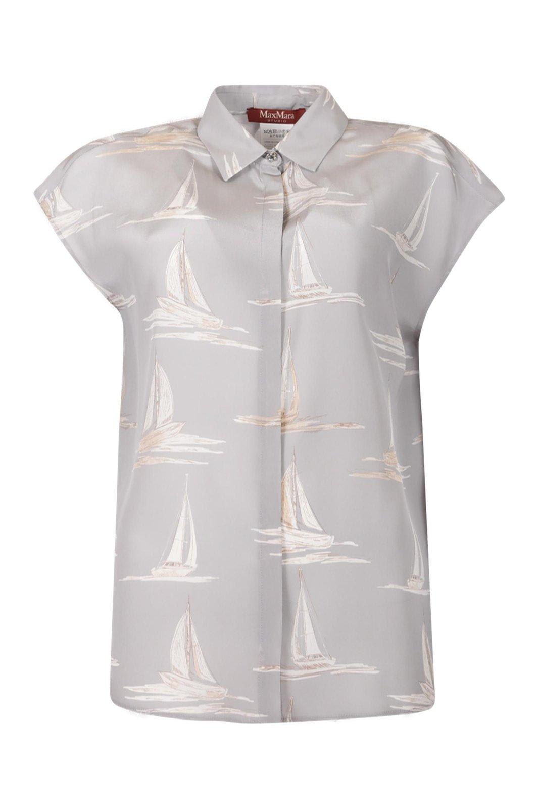 Max Mara Studio Gaetana All-over Patterned Shirt