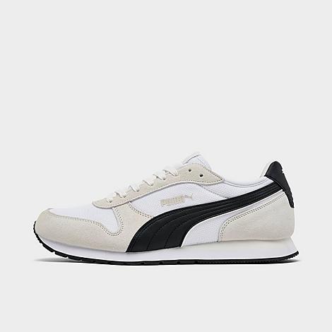 PUMA Men's ST Miler Casual Shoes in White/Black/Vapor Grey Size: 7.0