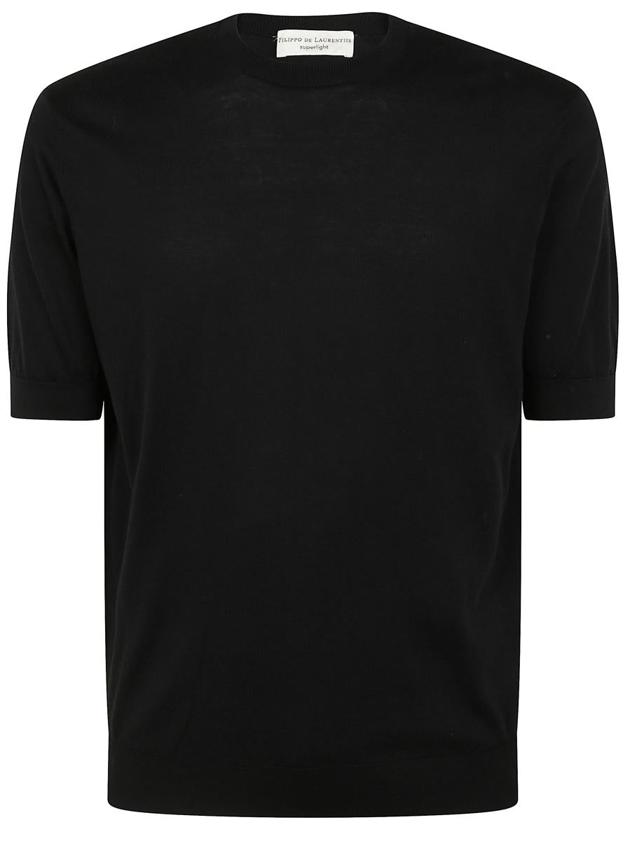 Filippo De Laurentiis Short Sleeves Round Neck Sweater Clothing