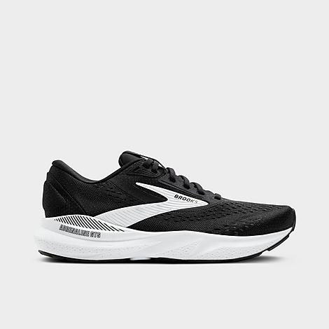 Brooks Men's Adrenaline GTS 24 Running Shoes (Wide Width) in Black/White Size: 7.5