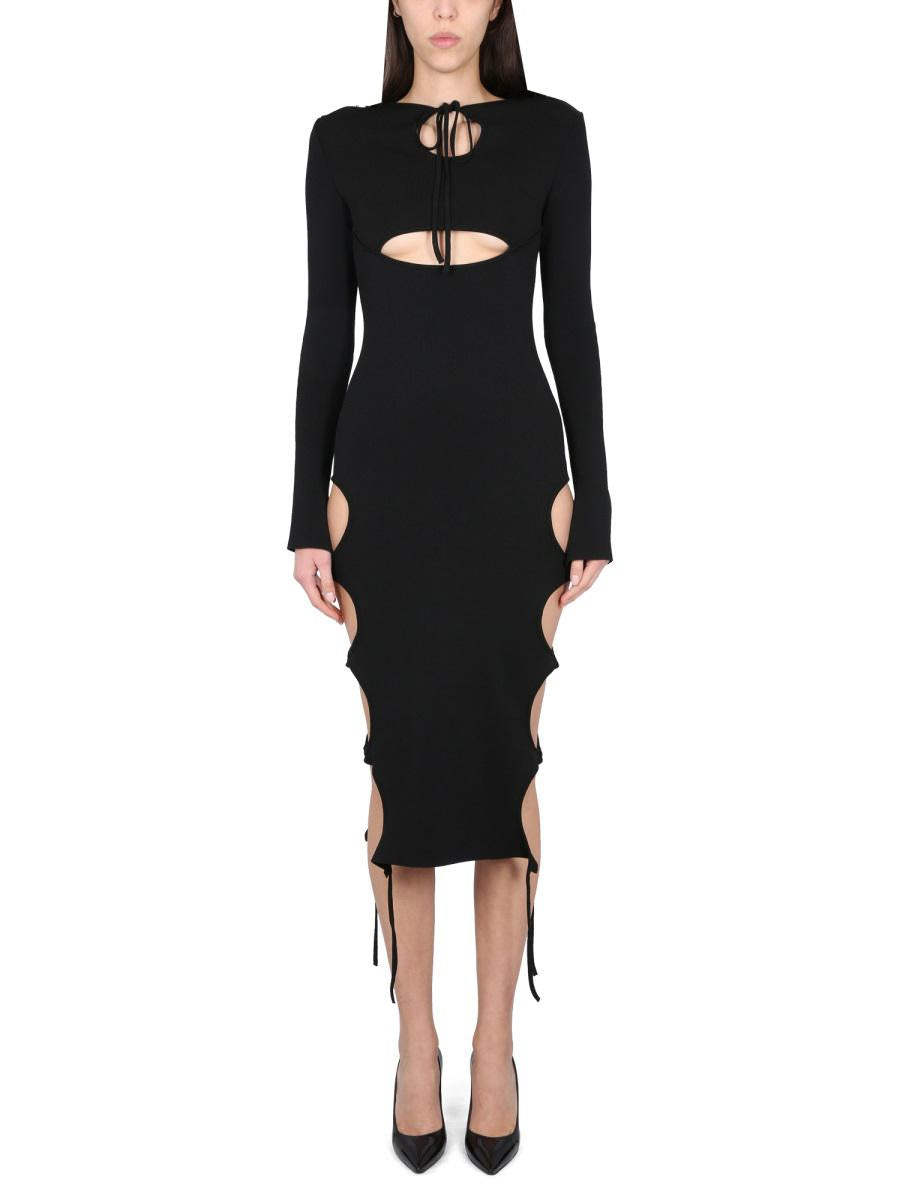 Andreādamo Dress With Cut-Out Details
