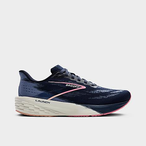 Brooks Women's Launch 11 Running Shoes in Peacoat/Blue/Peach Size: 6