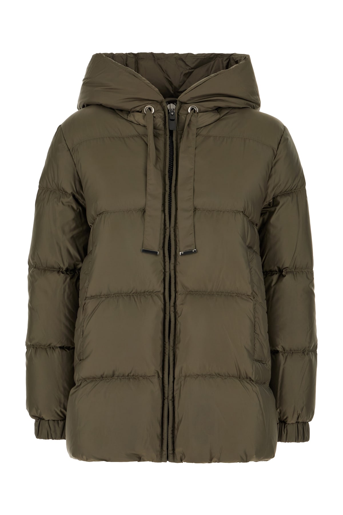 Max Mara The Cube Military Green Polyester Down Jacket