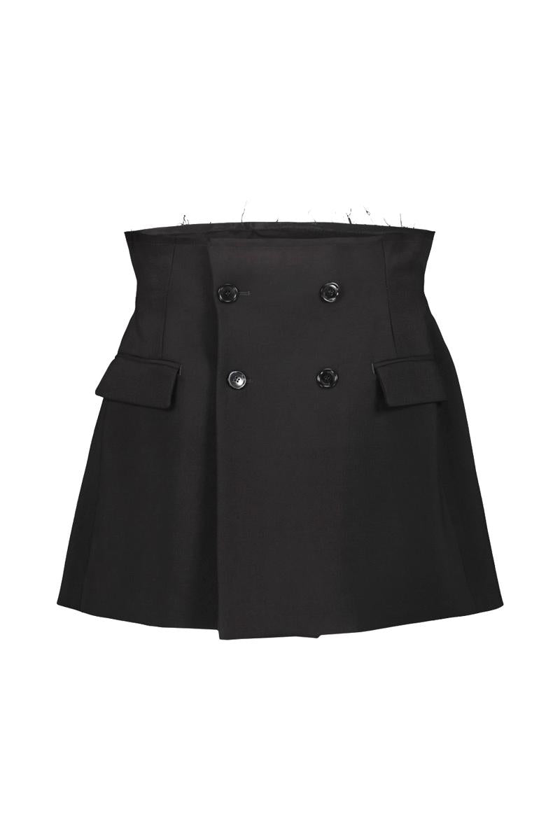 Vetements Deconstructured Tailored Mini Skirt Clothing