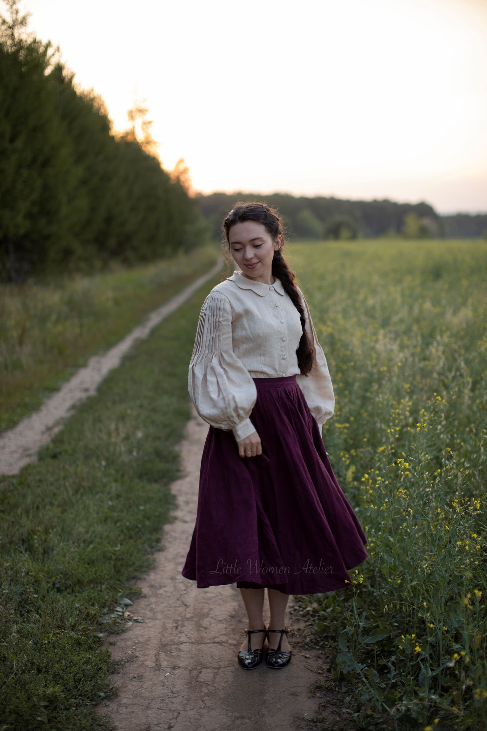 Beth Top | Linen blouse