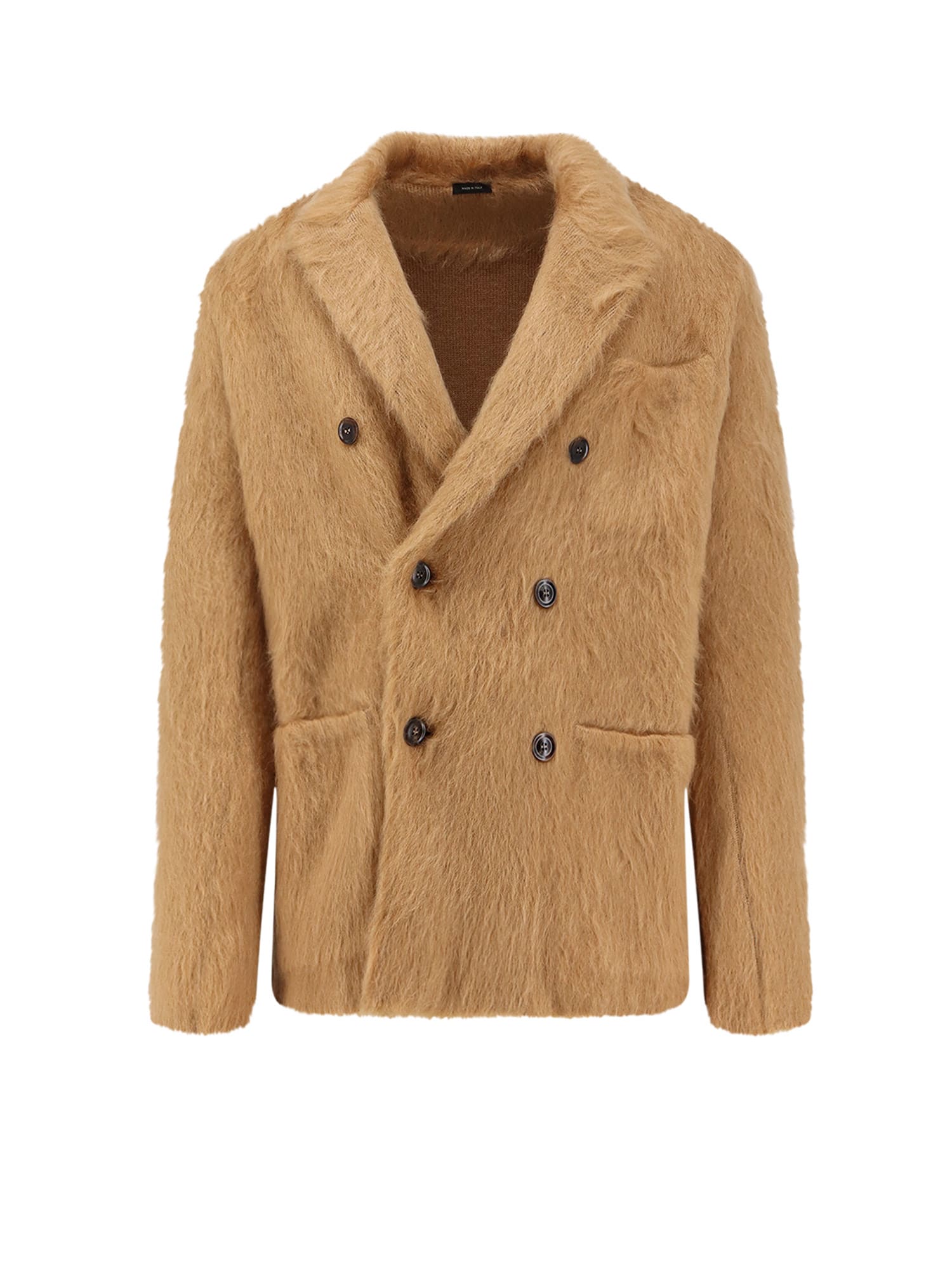 Tom Ford Double-breasted Cashmere, Mohair And Silk Jacket