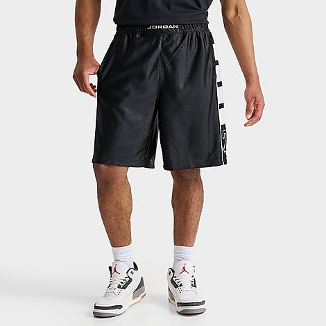 Jordan Men's Brooklyn Cat Scratch Basketball Shorts in Black/White Size: Small