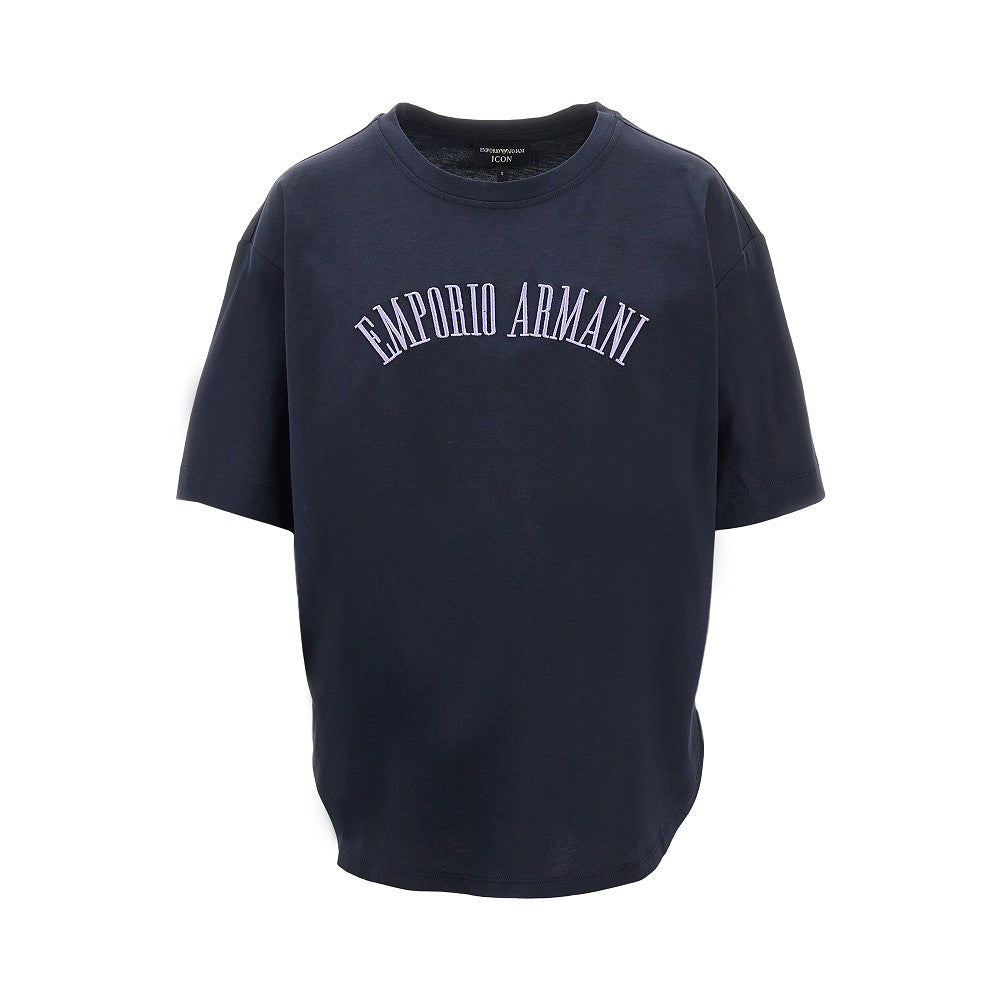 EMPORIO ARMANI 经典logo刺绣女士T恤