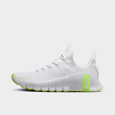 Nike Men's Free Metcon 6 Training Shoes in White/Volt Size: 11.5