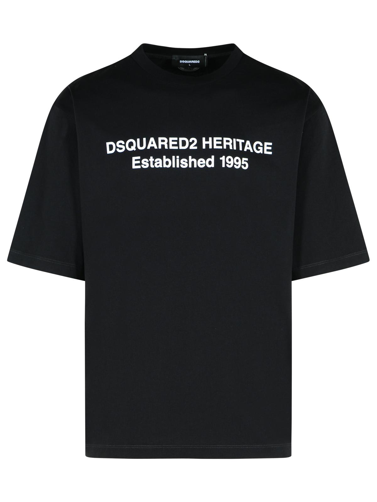 Dsquared2 heritage Black Cotton T-shirt