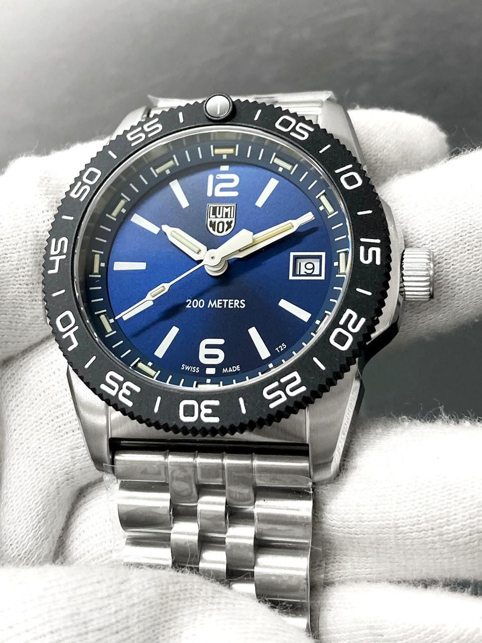 LUMINOX Pacific Diver Ripple Quartz 39MM Men's Dive Watch XS3123MSET1 / XS.3123M.SET.1