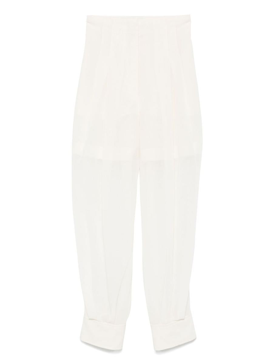 Philosophy Di Lorenzo Serafini Casual And Cargo Trousers In White Wool