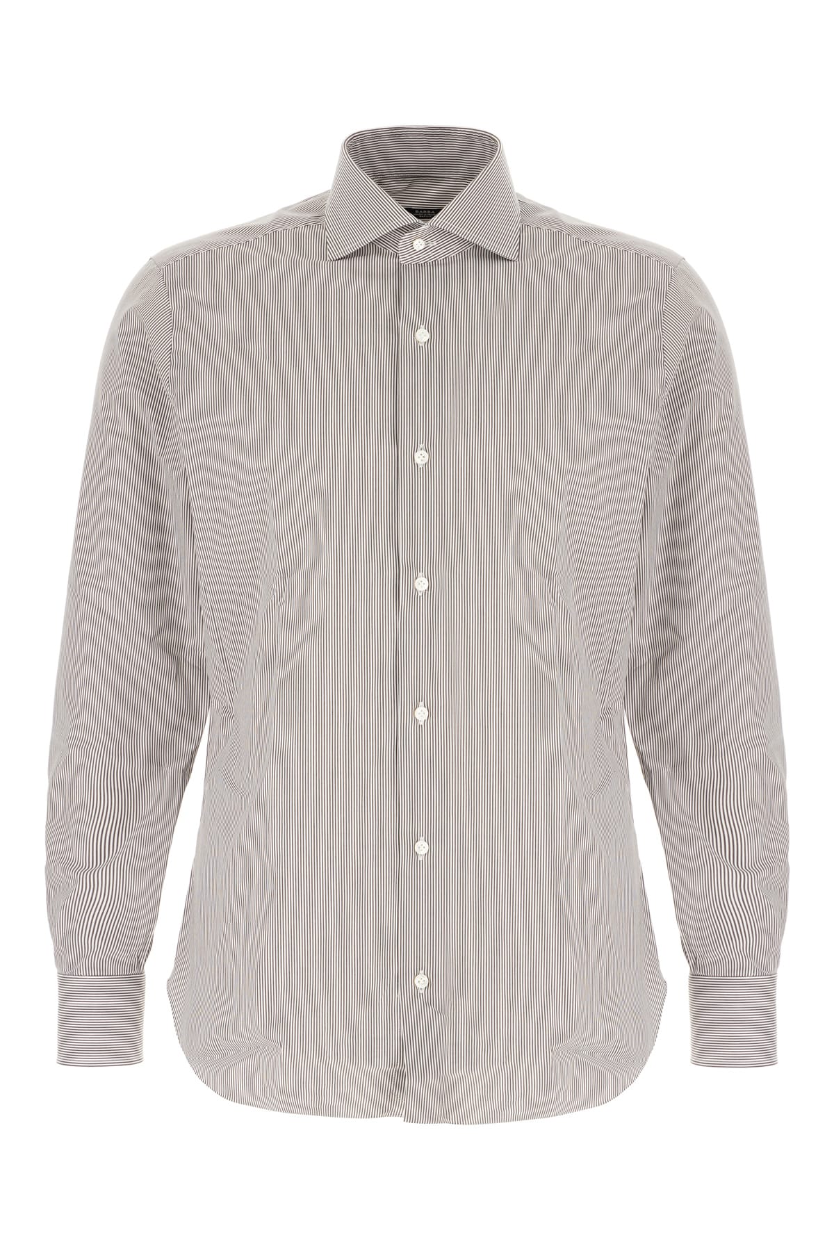 Barba Napoli Printed Poplin Shirt