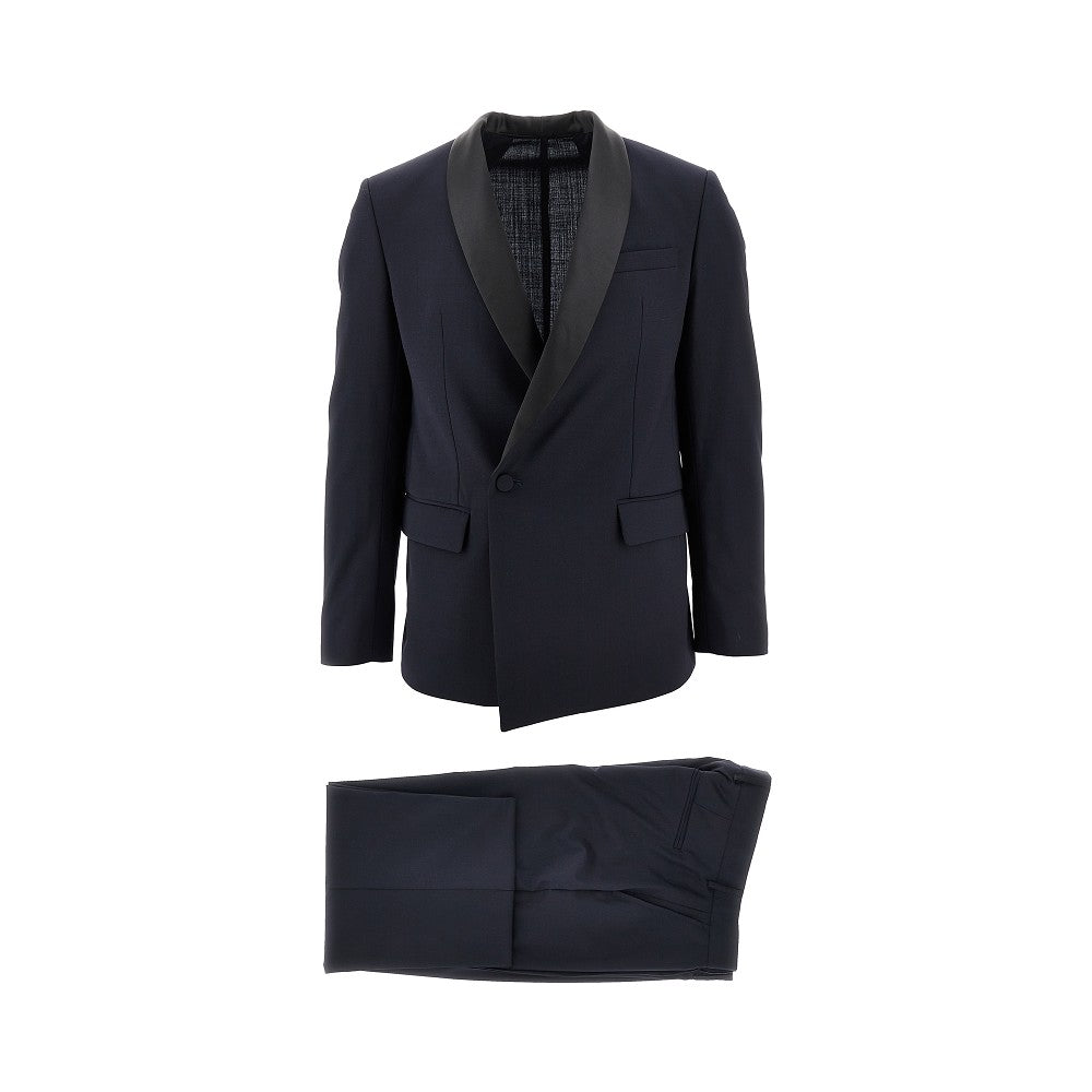 MARSEM Wool-blend suit with satin lapel Man