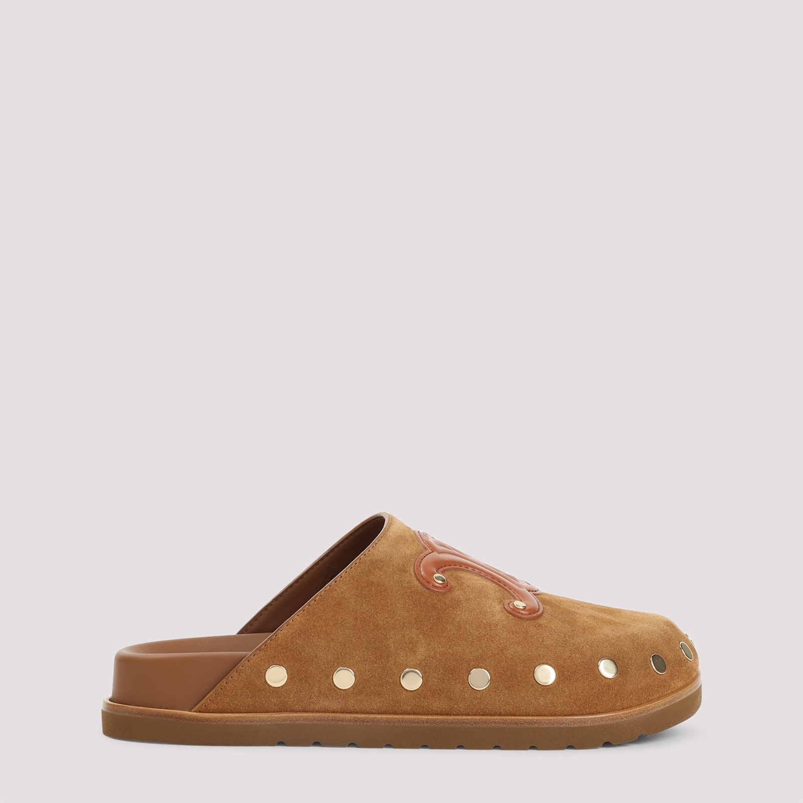 Celine Triomphe Wedge Mules