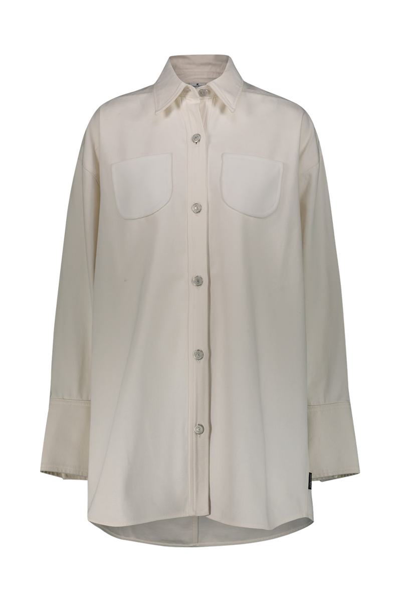 Courrèges Mega Size Dry Denim Shirt Clothing