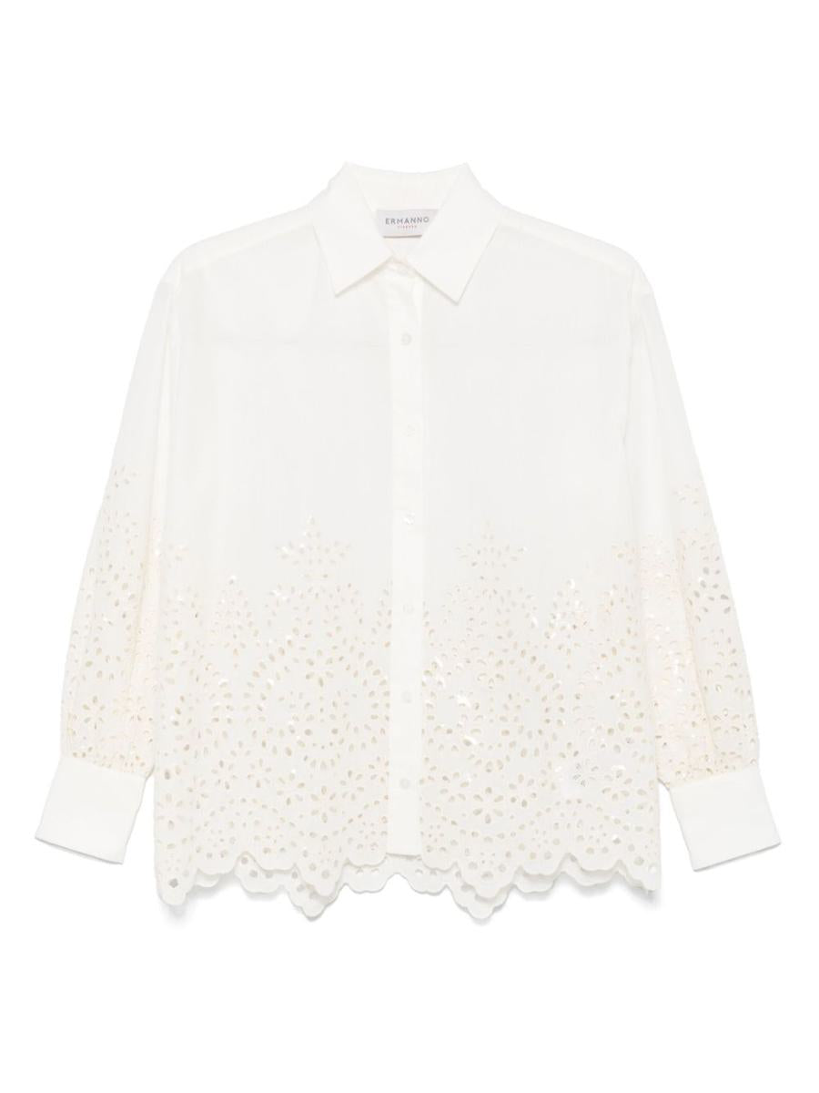 Ermanno Firenze Cotton Embroidered Shirt