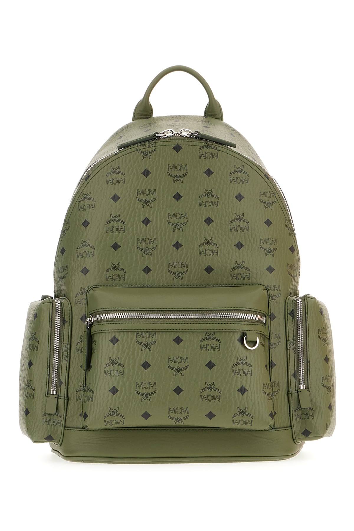 MCM Printed Canvas Backpack