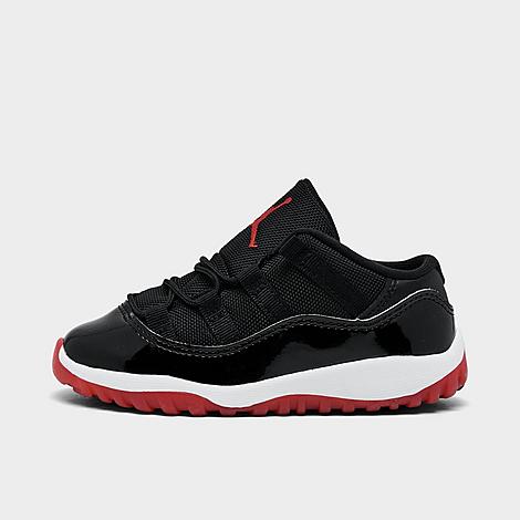 Jordan Kids Toddler Air Retro 11 Low Basketball Shoes in Black/White/Varsity Red Size: 6