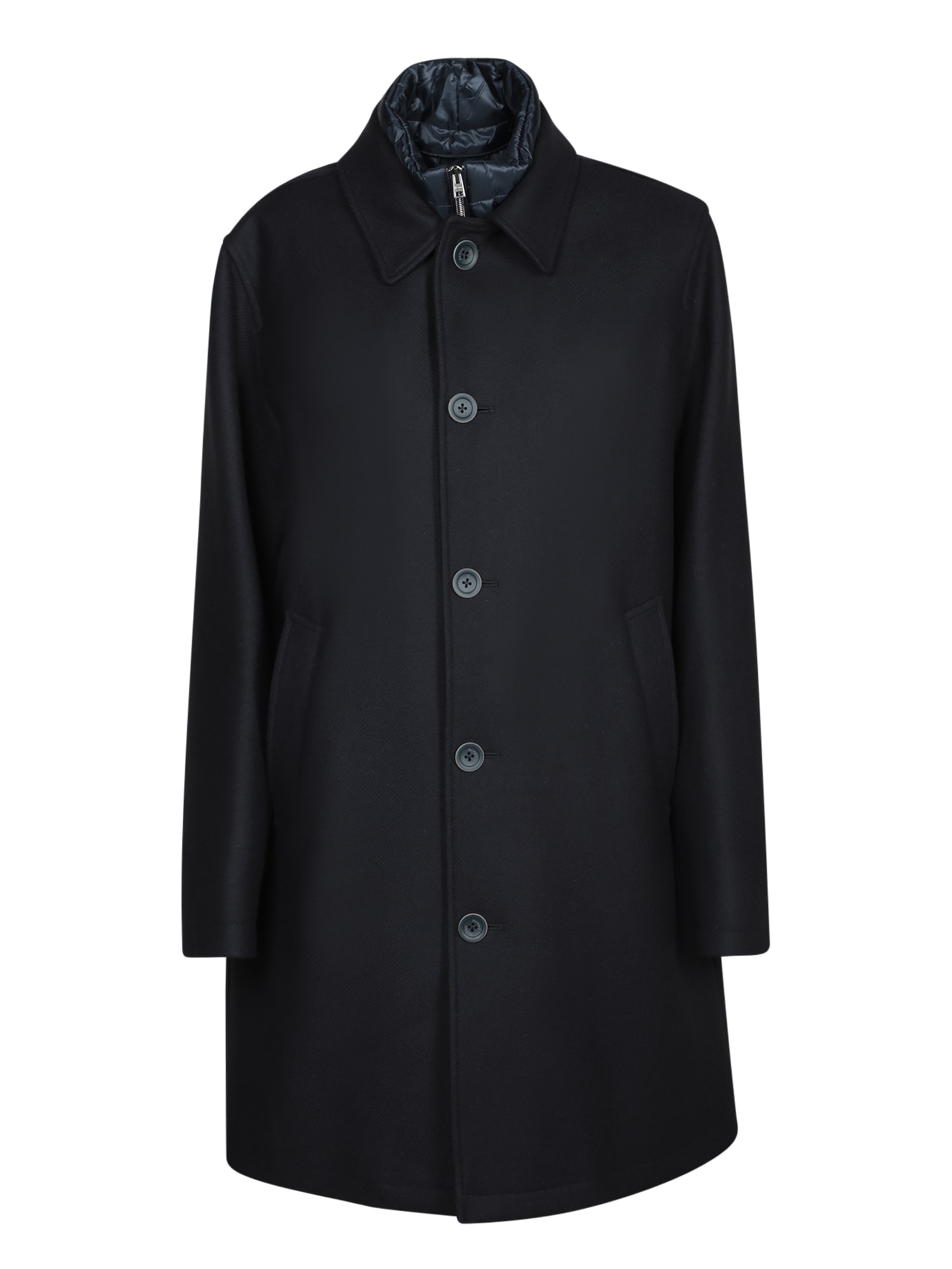 Herno Blue Wool Coat