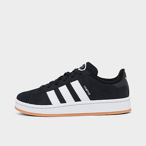 adidas Little Kids Originals Campus 00s Stretch Lace Casual Shoes in Black/White/Gum Size: 1