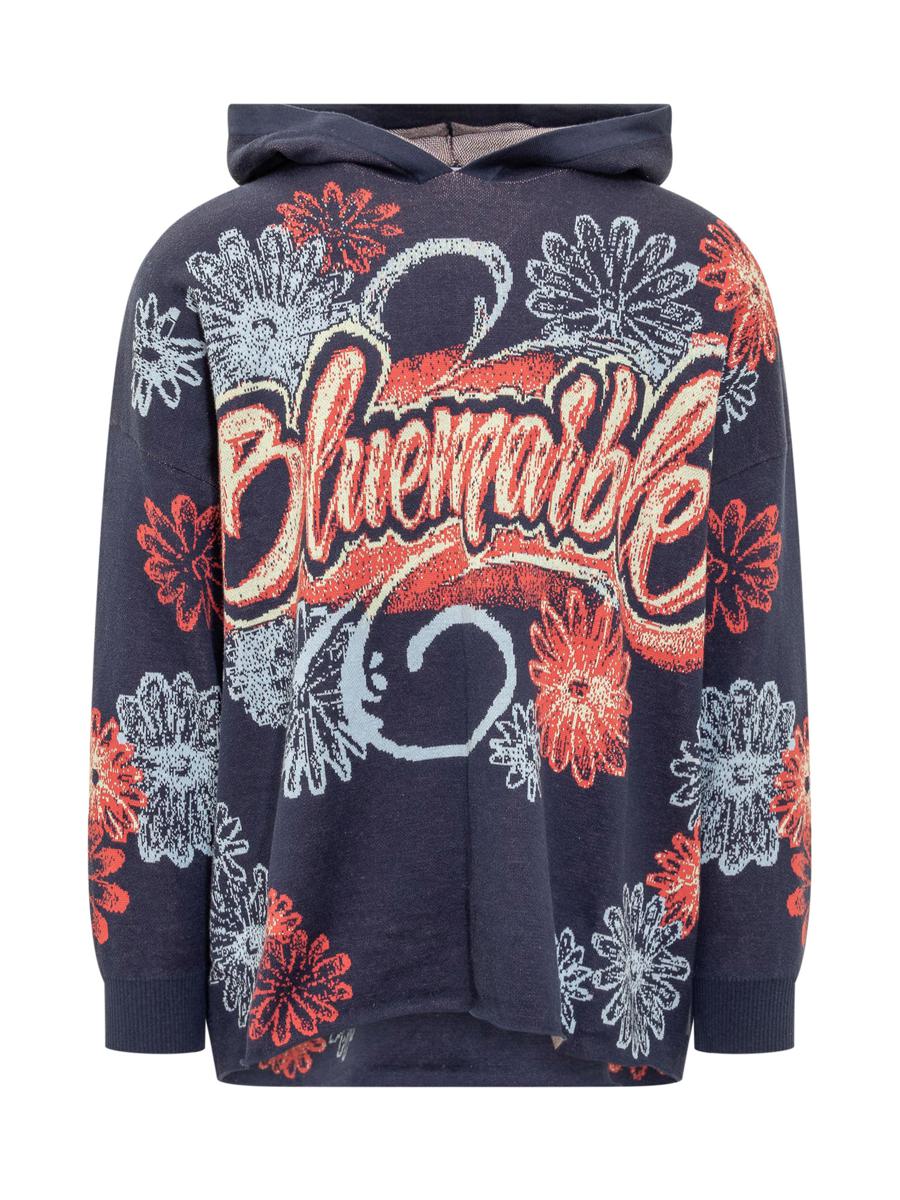 Bluemarble Sweatshirt With Print