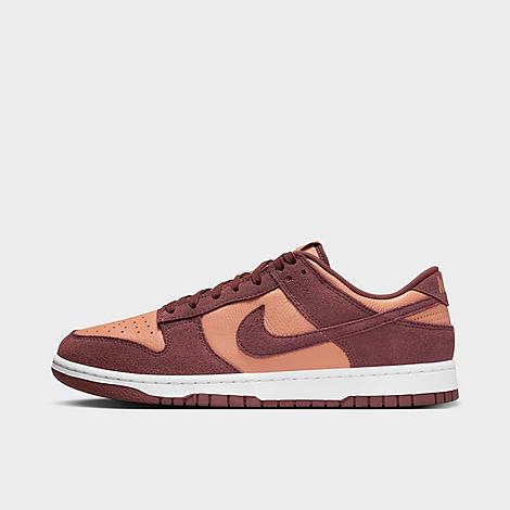 Nike Men's Dunk Low Retro Casual Shoes in Amber Brown/Dark Pony/White Size: 6
