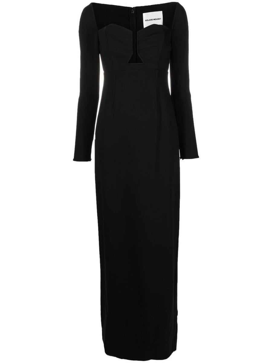 Roland Mouret Cut-Out Cady Maxi Dress