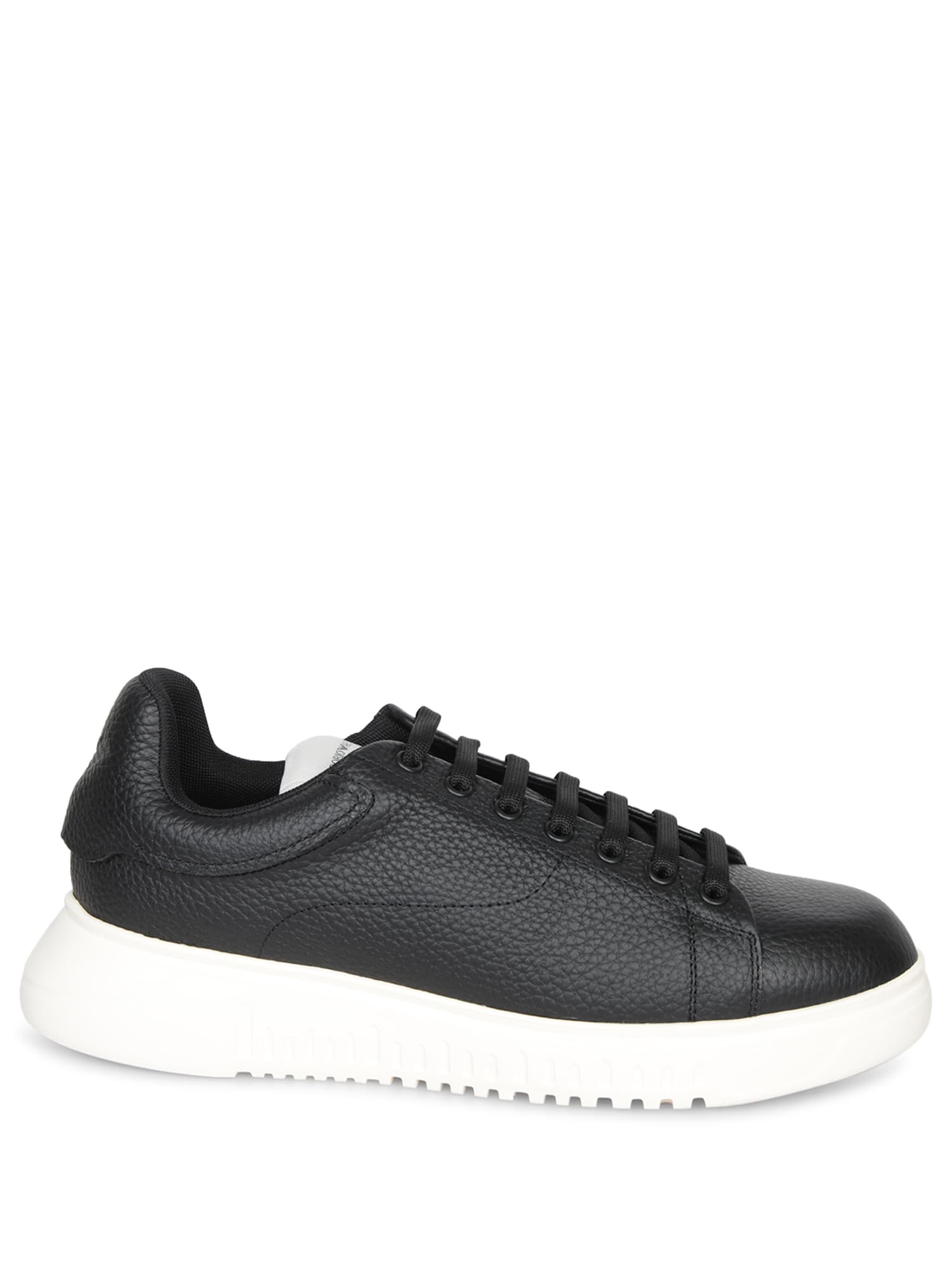 Emporio Armani Icon Grain Black Sneakers
