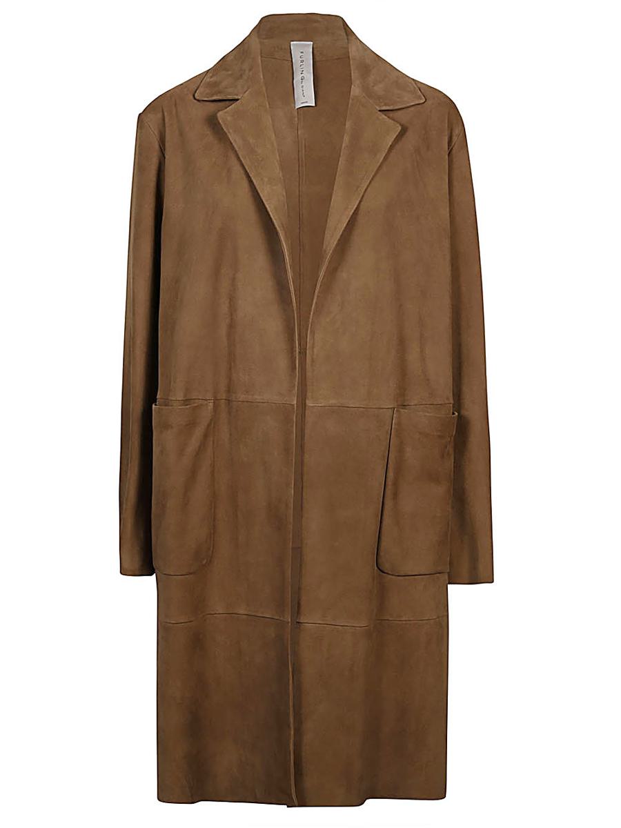 Furling By Giani Suede Midi Coat