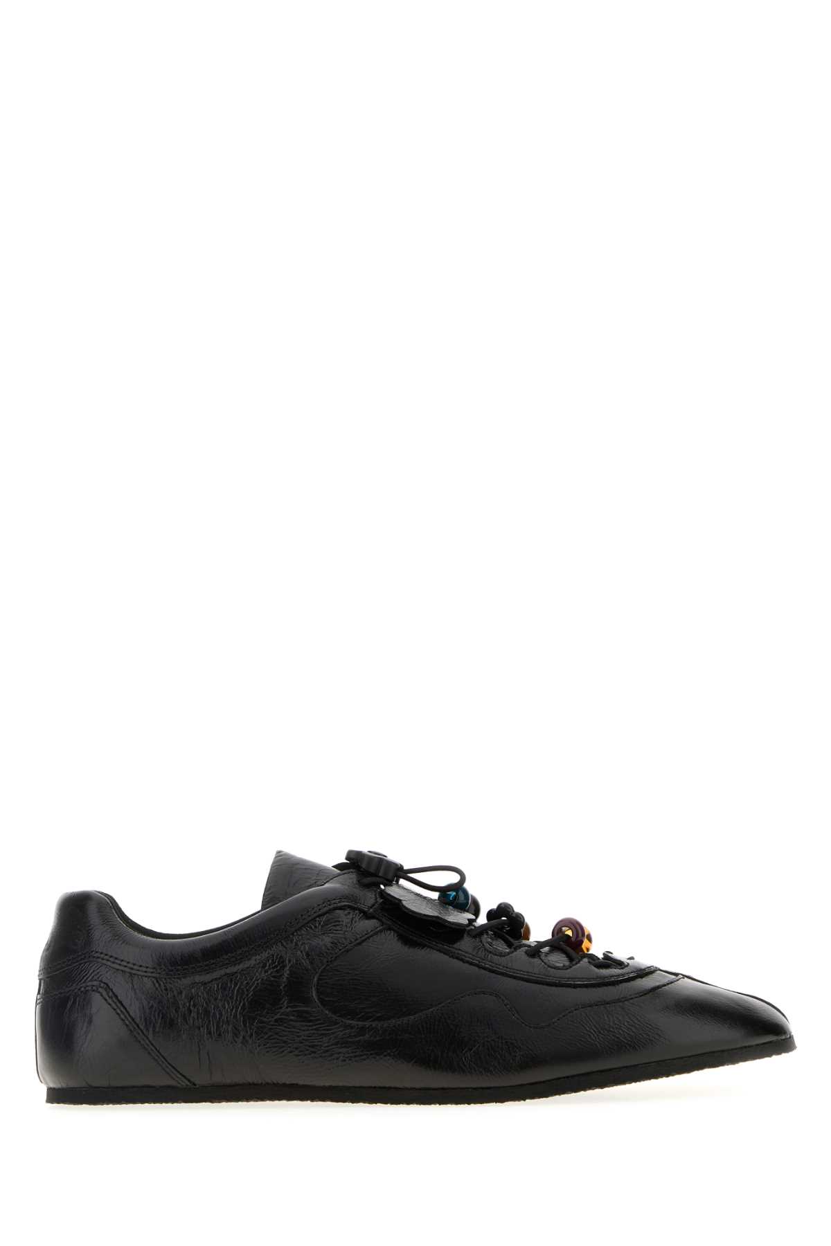 Cecilie Bahnsen Black Leather Blaise Sneakers