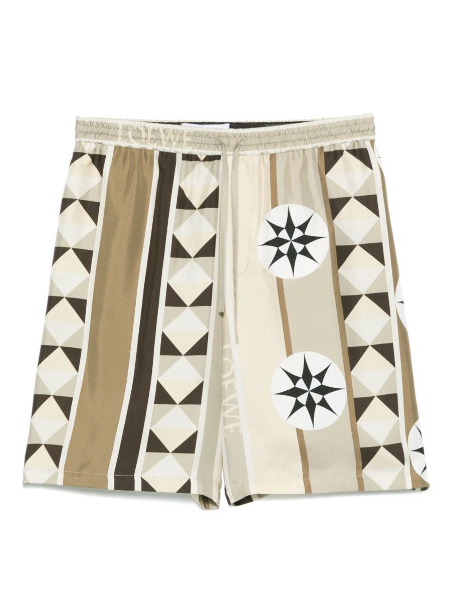 Loewe x Paula's Ibiza Printed Silk Shorts
