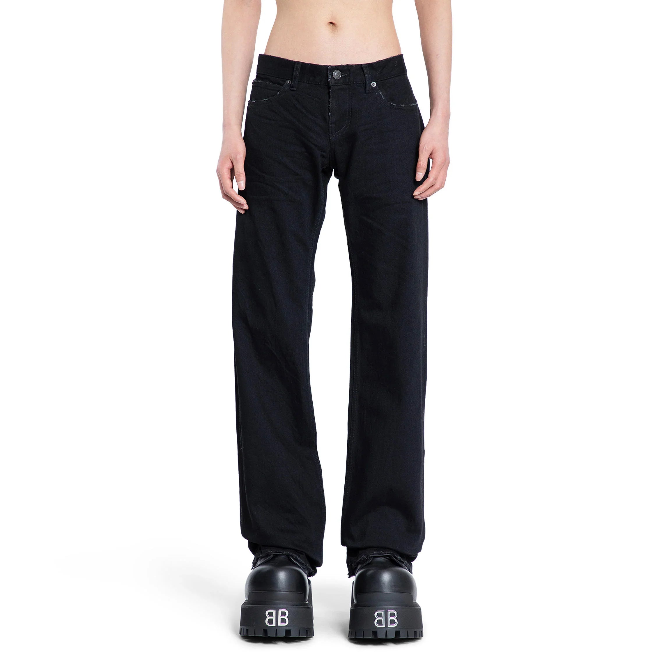 Fitted Low-Waist Pants