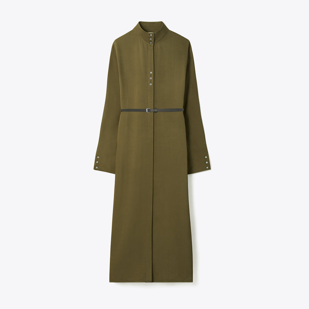 Tory Burch Satin Shirtdress