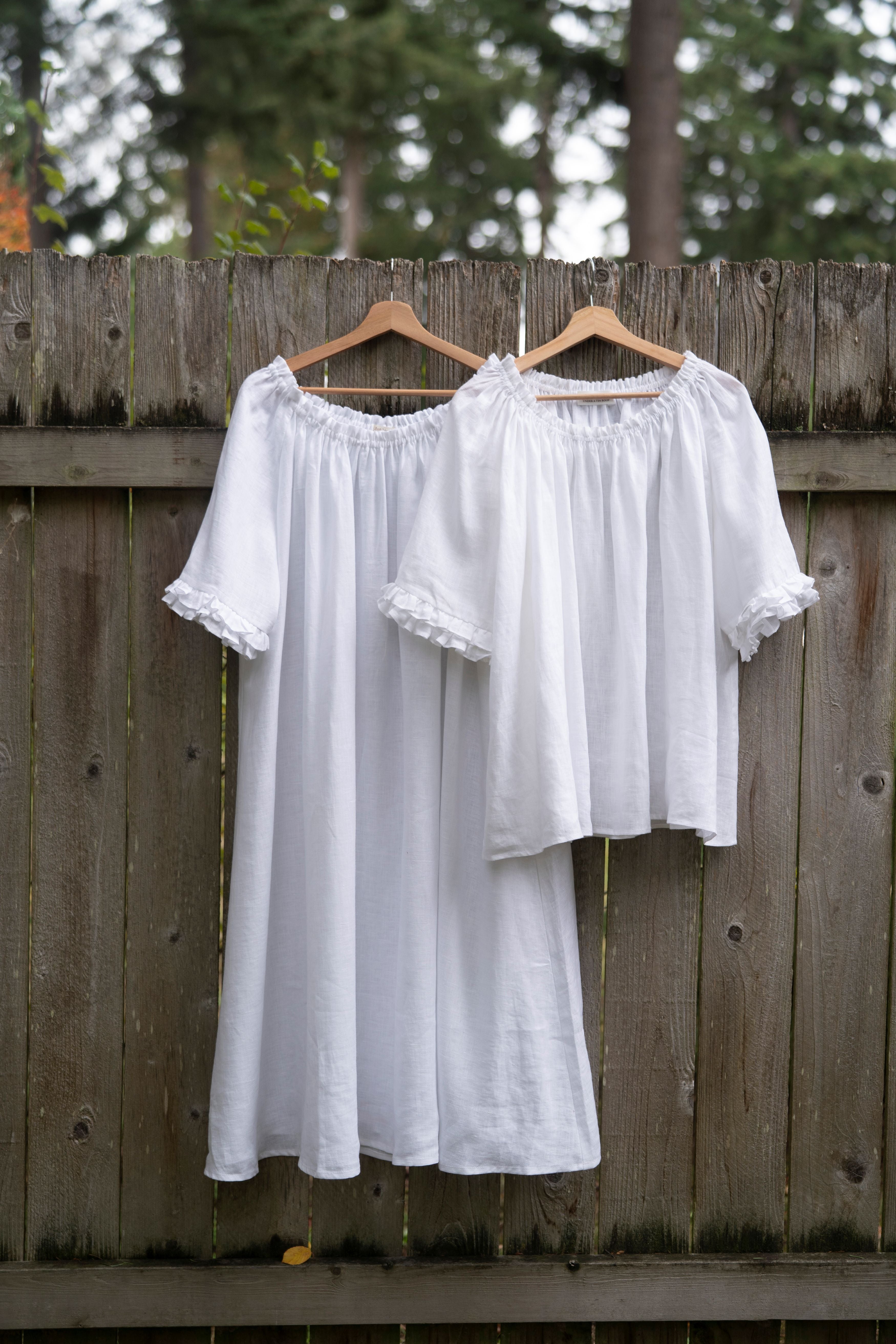 Fiona Linen Chemise, short length