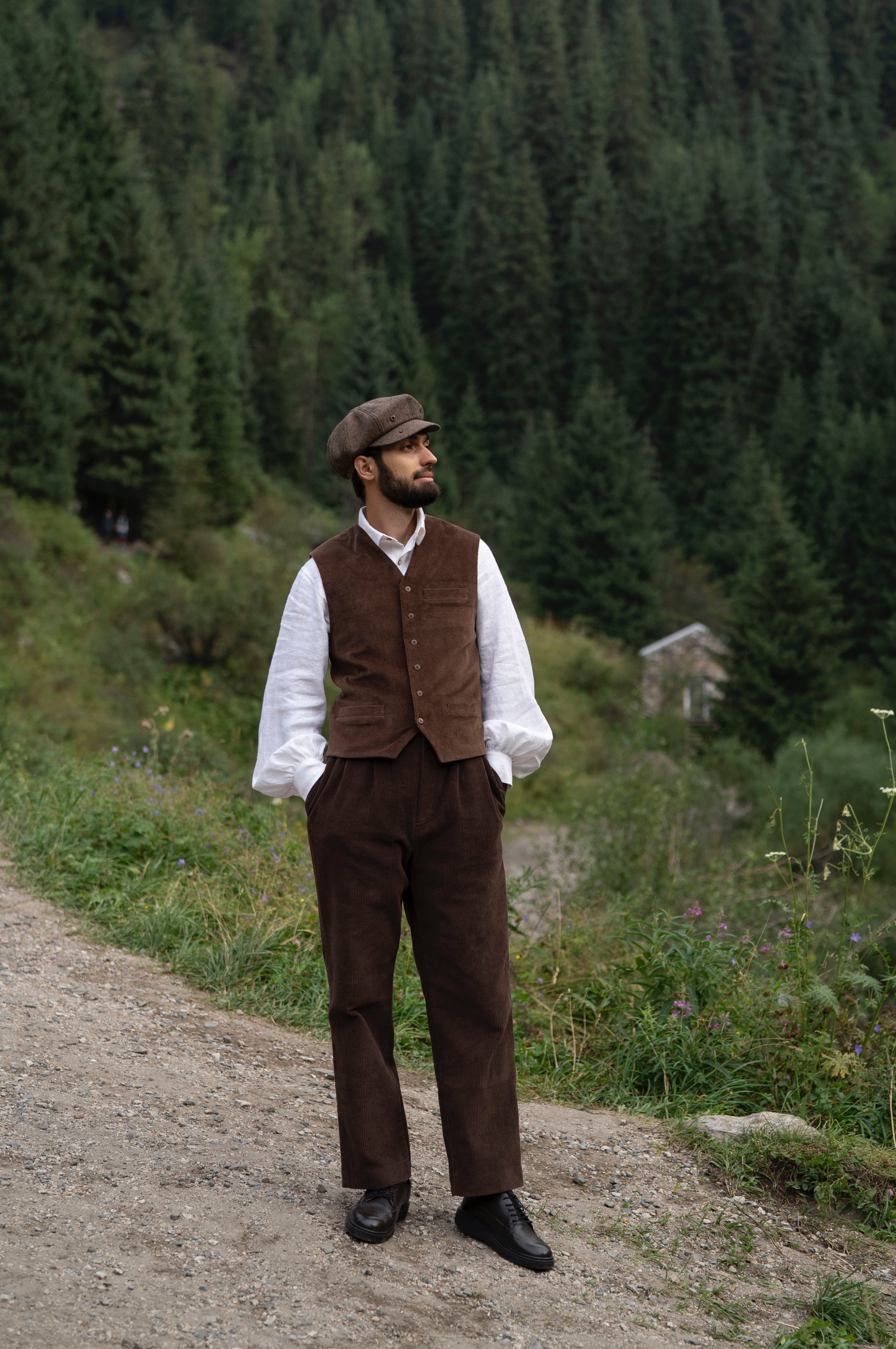 Corduroy classic high-waisted Trousers