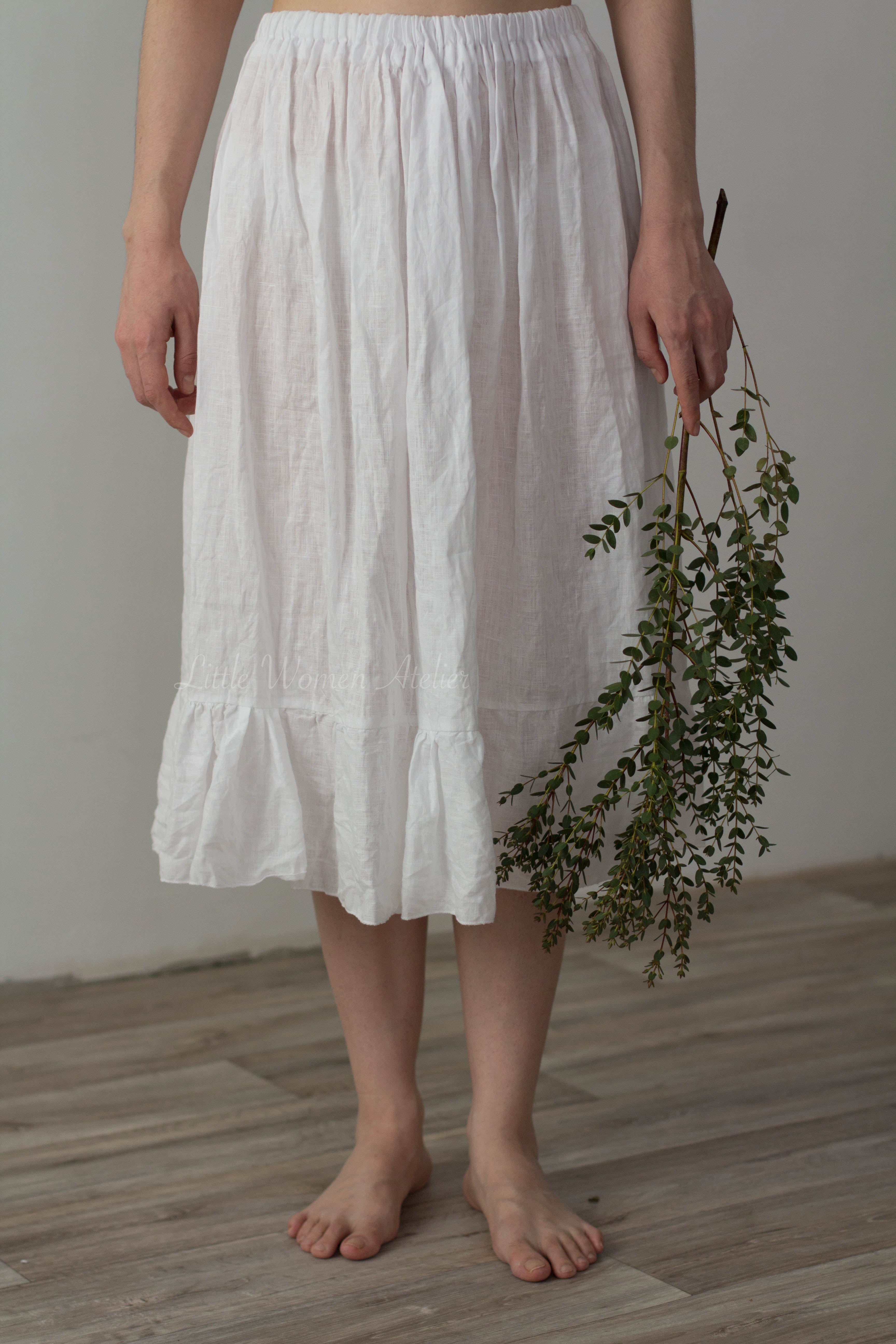 Linen Petticoat, Length 70 cm