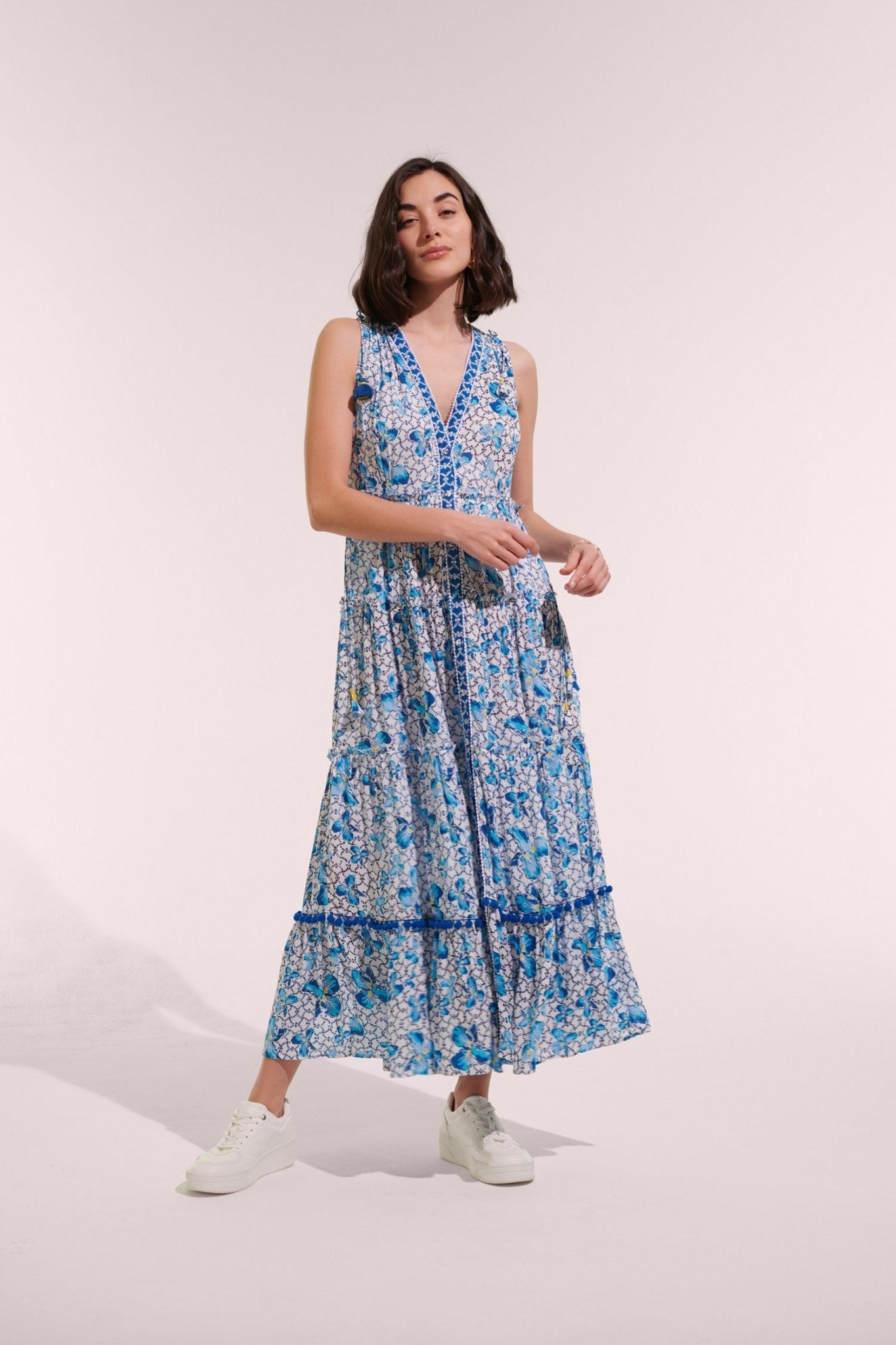 Long Dress Ivy - Blue Iris Flower