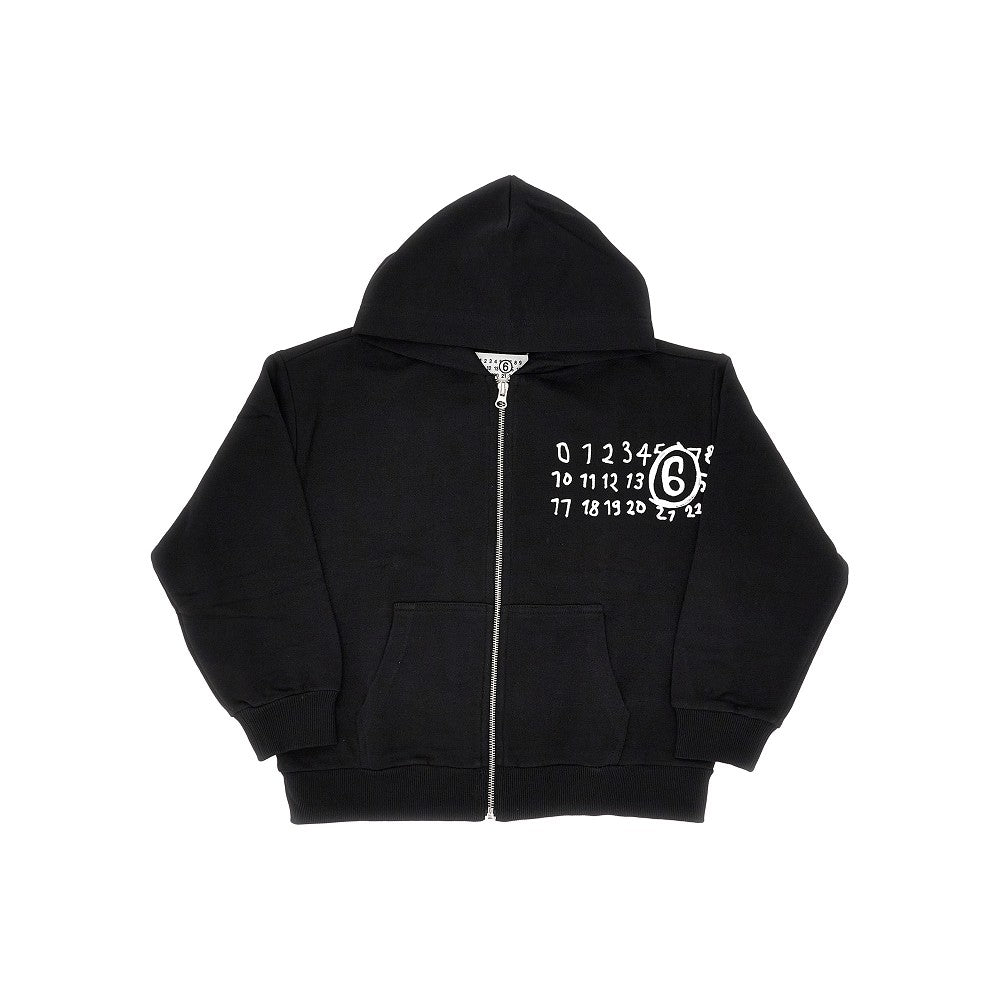 MM6 Cotton french terry hoodie Kids