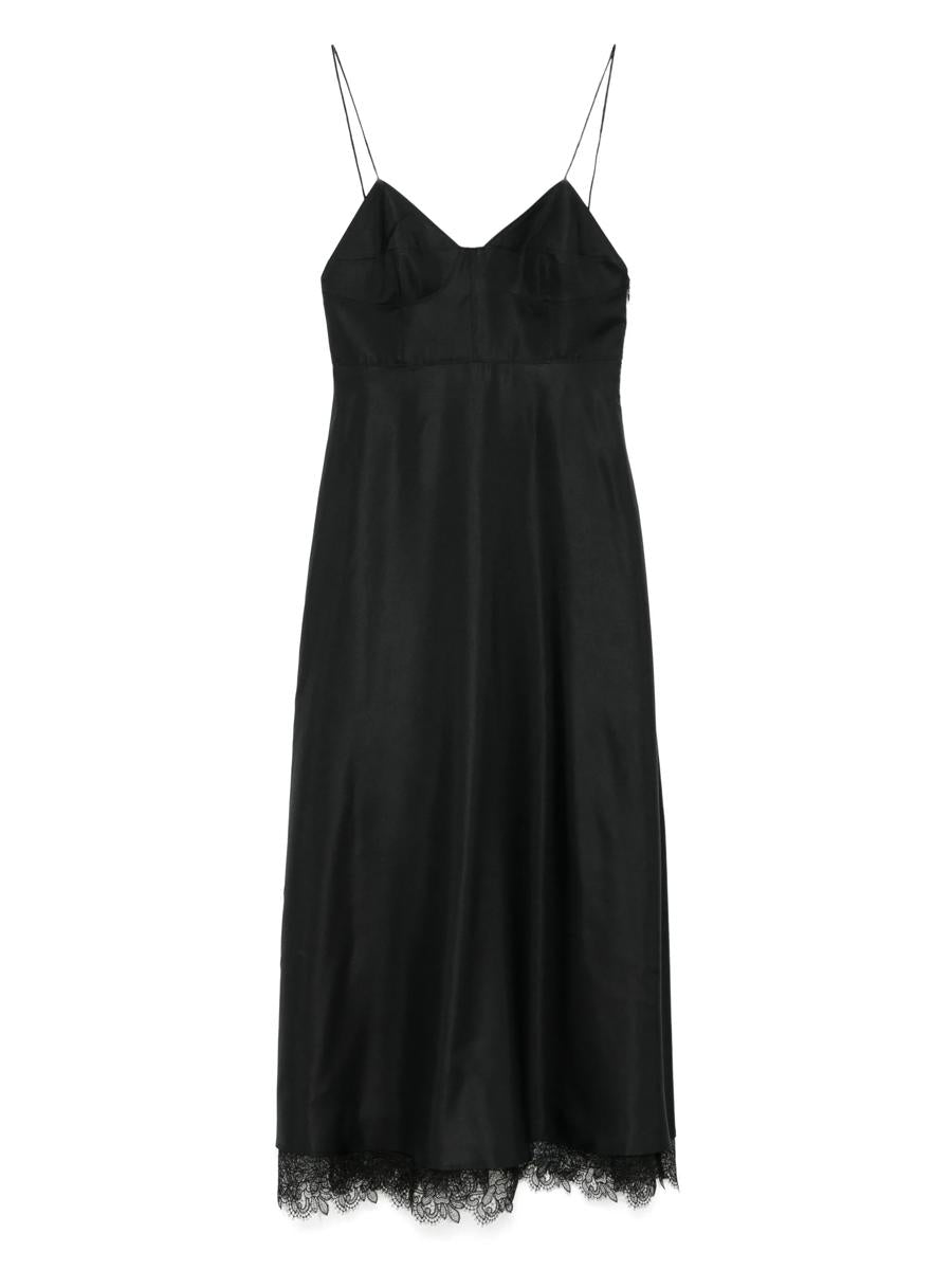 Róhe Bustier Silk Lace Dress Clothing