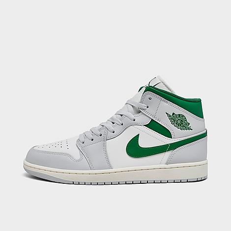 Jordan Men's Air Retro 1 Mid Casual Shoes in Summit White/Pure Platinum/Sail Size: 8.0