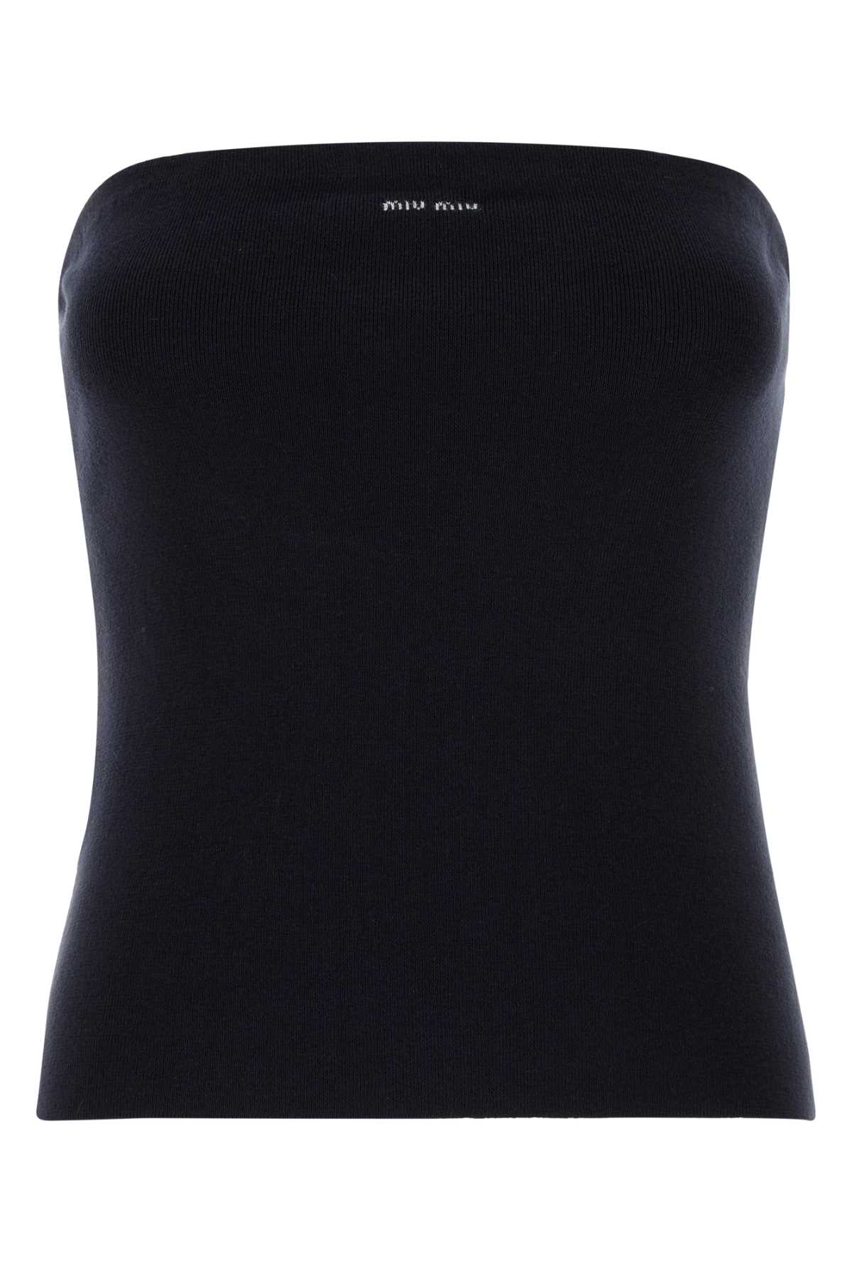 Miu Miu Midnight Blue Cotton Top
