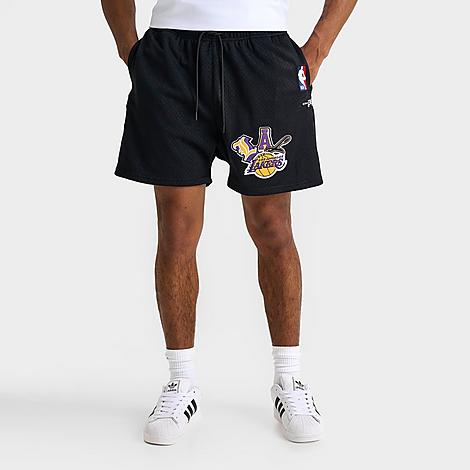 Pro Standard Men's Los Angeles Lakers NBA City Ransom Mesh Shorts in Black Size: Small
