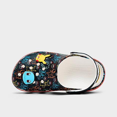 Crocs Kids Toddler x Pokemon Classic Clog Shoes in Black Multi Size: 4.0